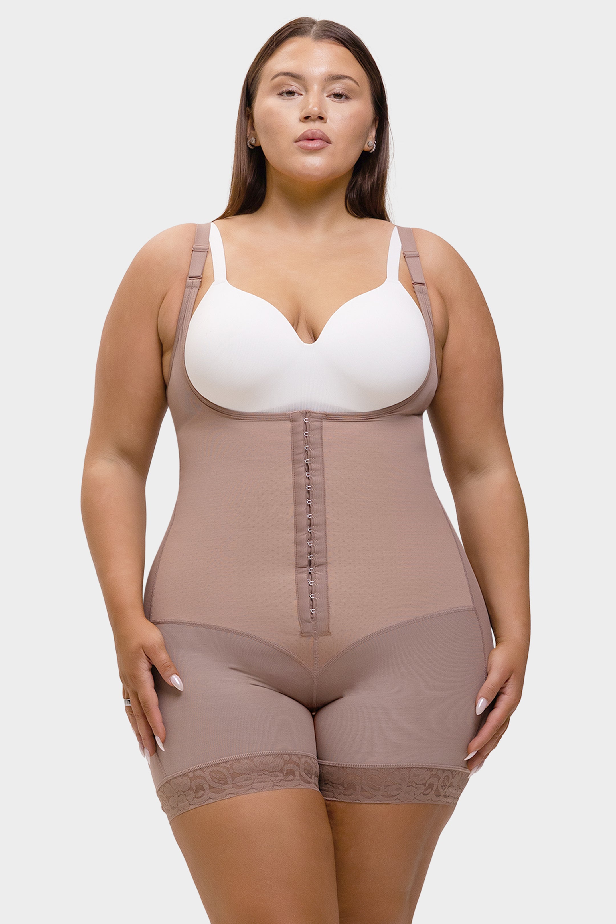 Felicia Short Powernet® - Core Sculpt Open Bust Shaping Bodysuit