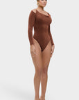 Aziza - The Lumina Drape Silhouette All-in-One Bodysuit