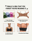 Ashley - Sujetador Moldeador sin Costuras con Tirantes Ajustables