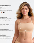 Mila - Strapless Anti-Slip Bandeau Bra – FeelSoft™ Fabric & Molded Cups