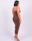 Azura - Shaper Maxi Jurk V-Hals En Spaghetti Schouderbandjes - Bella Fit™