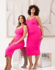 Azura - Shaper Maxi Jurk V-Hals En Spaghetti Schouderbandjes - Bella Fit™