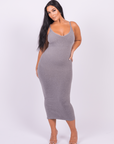 Azura - Shaper Maxi Jurk V-Hals En Spaghetti Schouderbandjes - Bella Fit™