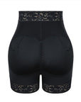 Cindy - High Waist Lace Butt Lifter Tummy Control Panty - Bella Fit USSBlack