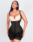 Felicia Short Powernet® - Core Sculpt Open Bust Shaping Bodysuit - Bella Fit USSBlack