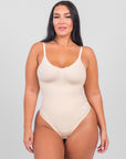 Isabella - Everyday Wear Smooth Bodysuits Low Back - Bella Fit USXS/SBeige