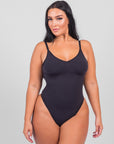 Isabella - Everyday Wear Smooth Bodysuits Low Back - Bella Fit USXS/SBlack