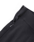 Larisa - Waist Trimming Straight-leg Pants with Built-in Shaping Shorts - Bella Fit USSBlack