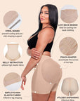 Madison - Tummy Slimming Low Back Mesh Butt Lifter - Bella Fit USXSBeige