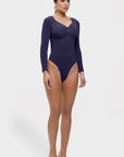 Stefanie Long Sleeve - Sculpting Bodysuit – Seamless Thong, Chest Support & Tummy Control