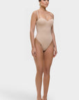 Monica - One-Piece Thong Bodysuit with Underwire, Removable Straps & Abdomen Shaping