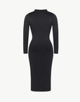 Raven - Shapewear Dress Front Button Collar - Bella Fit USXS/SBlack