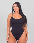 Stefanie - Smoothing Seamless Thong Shaper - Bella Fit USXS/SBlack