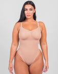 Stefanie - Smoothing Seamless Thong Shaper - Bella Fit USXS/SBrown