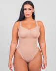 Stefanie - Smoothing Seamless Thong Shaper - Bella Fit USXS/SBrown