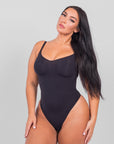 Stefanie - Smoothing Seamless Thong Shaper - Bella Fit USXS/SBlack
