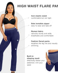 Flare Broek Shapewear Pants Afslanken Slanke Taille