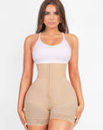 Valentina 2.0 - Boned Sculpt High-Waist BBL Shorts - Bella Fit USBeigeXS
