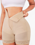 Valentina 2.0 - Boned Sculpt High-Waist BBL Shorts - Bella Fit USBeigeXS