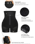 Valentina 2.0 - Boned Sculpt High-Waist BBL Shorts - Bella Fit USBlackS