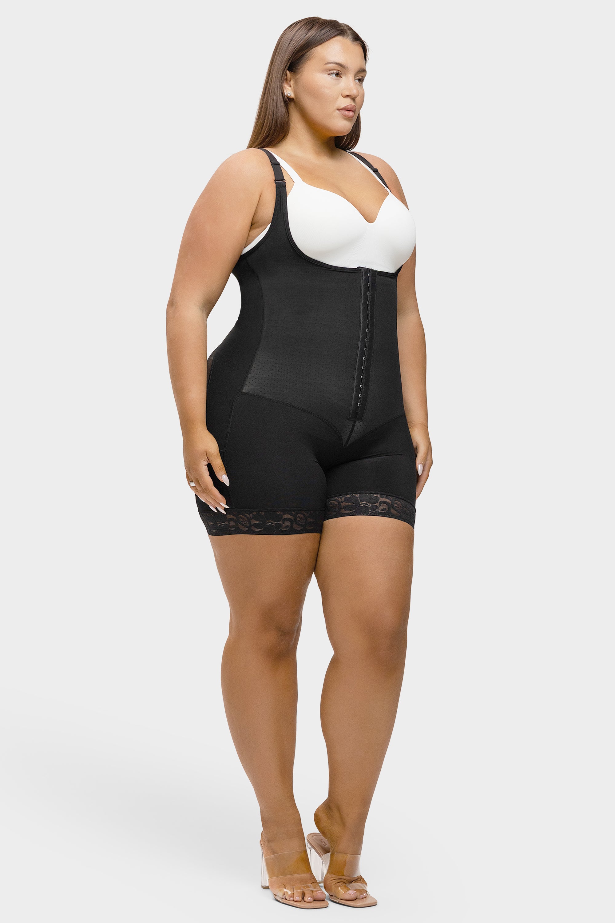 Felicia Short Powernet® - Core Sculpt Open Bust Shaping Bodysuit