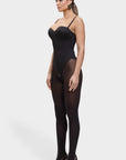 Monica - One-Piece Thong Bodysuit with Underwire, Removable Straps & Abdomen Shaping