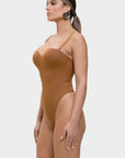 Monica - One-Piece Thong Bodysuit with Underwire, Removable Straps & Abdomen Shaping