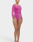 Aziza - The Lumina Drape Silhouette All-in-One Bodysuit