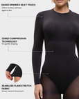 Milena - The Ultra Soft Sculpted Silhouette Seamless Long-Sleeve Bodysuit