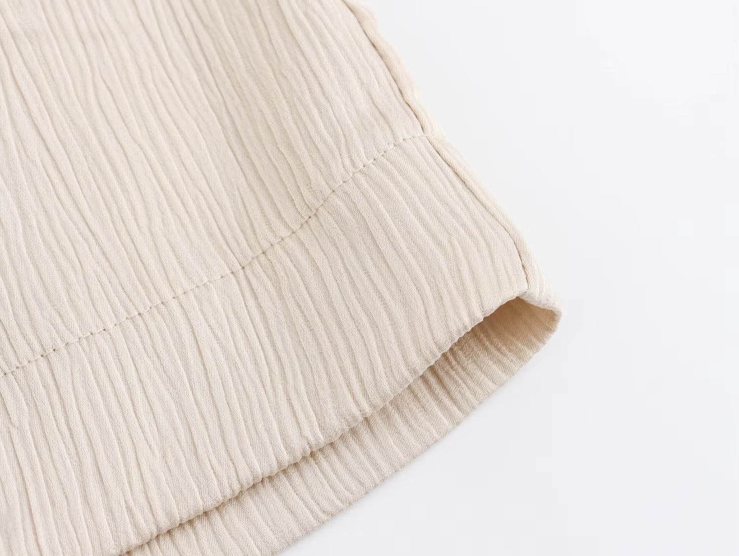 Women’s 2-Piece Elegant Crinkle Blazer &amp; Wide-Leg Pants Set