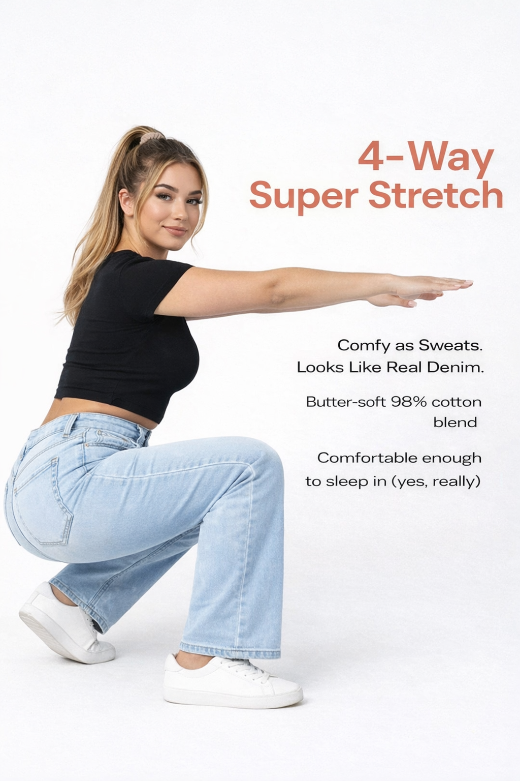 Jolie - Curve Hugging BBL Jeans