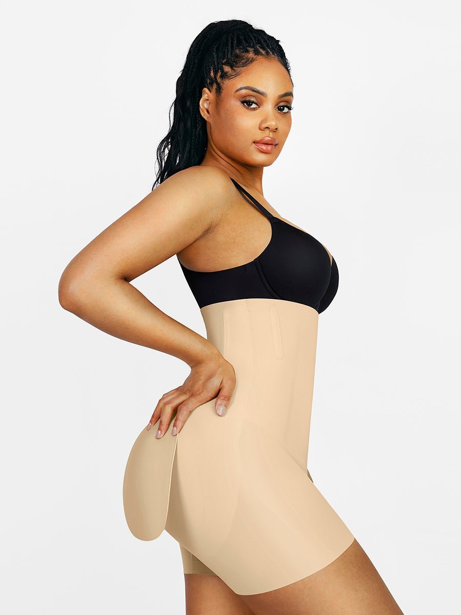 High Waist Butt Lifter Body Shaping Pants With Buttocks Pads