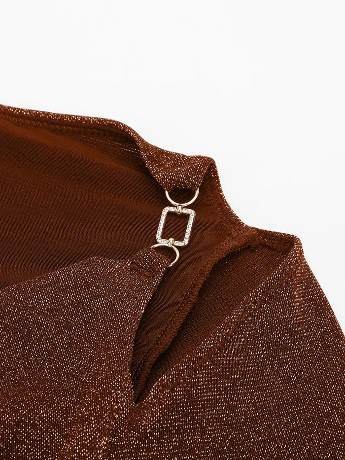 Aziza - The Lumina Drape Silhouette All-in-One Bodysuit