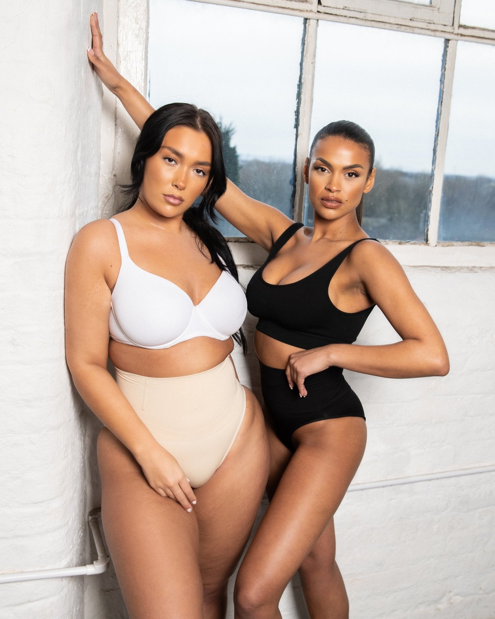 Esther - High Waisted Tummy Control Body Shaper Panties - Bella Fit USBlackXS/S
