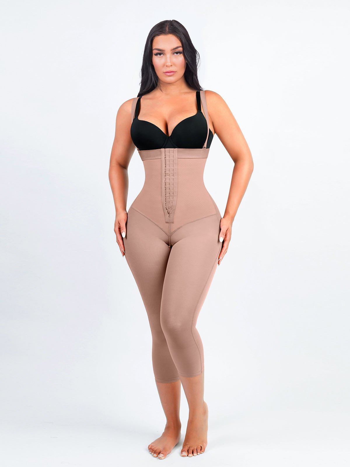 Felicia Long Powernet® - Core Sculpt 7/8 Length Body Shaper - Bella Fit USSBeige