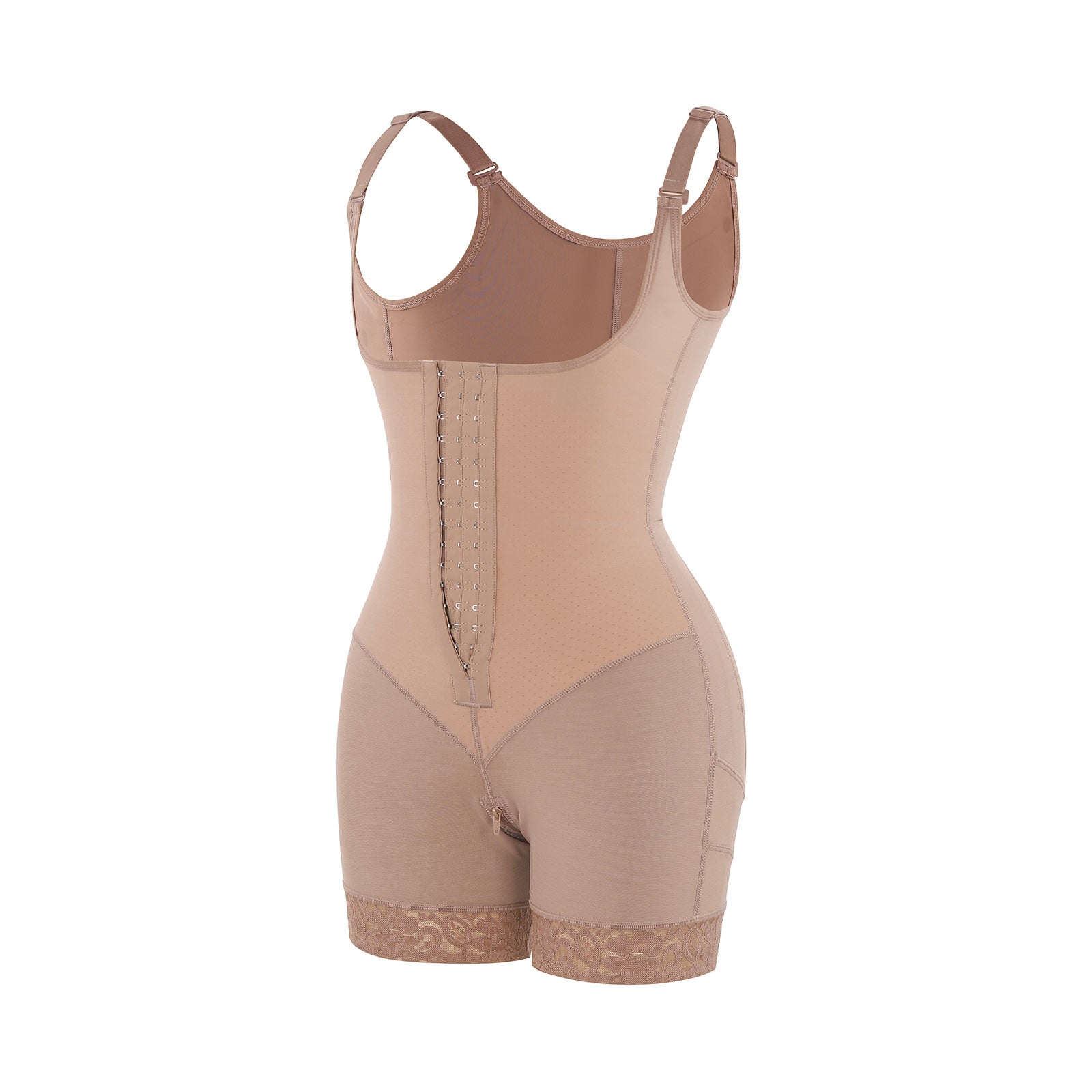 Felicia Short Powernet® - Core Sculpt Open Bust Shaping Bodysuit - Bella Fit USSBlack