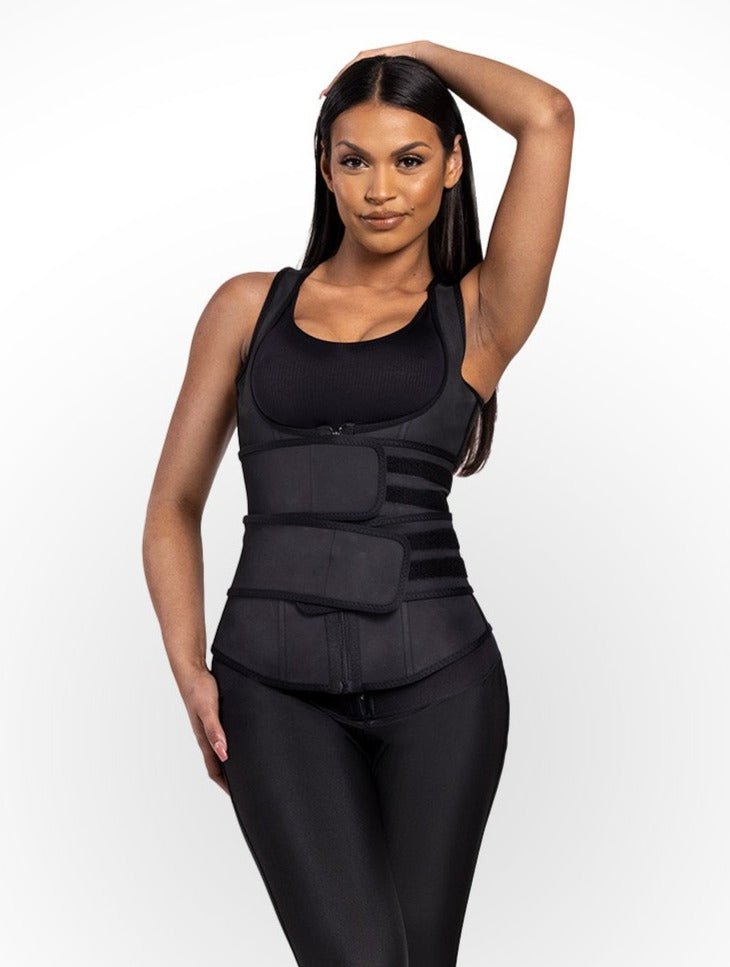 Waist Trainer Met Rits Slanke Taille Haakjes 9 Stalen Baleinen – Bella Fit Waist Trainer Met Rits Slanke Taille Haakjes 9 Stalen Baleinen – Bella Fit