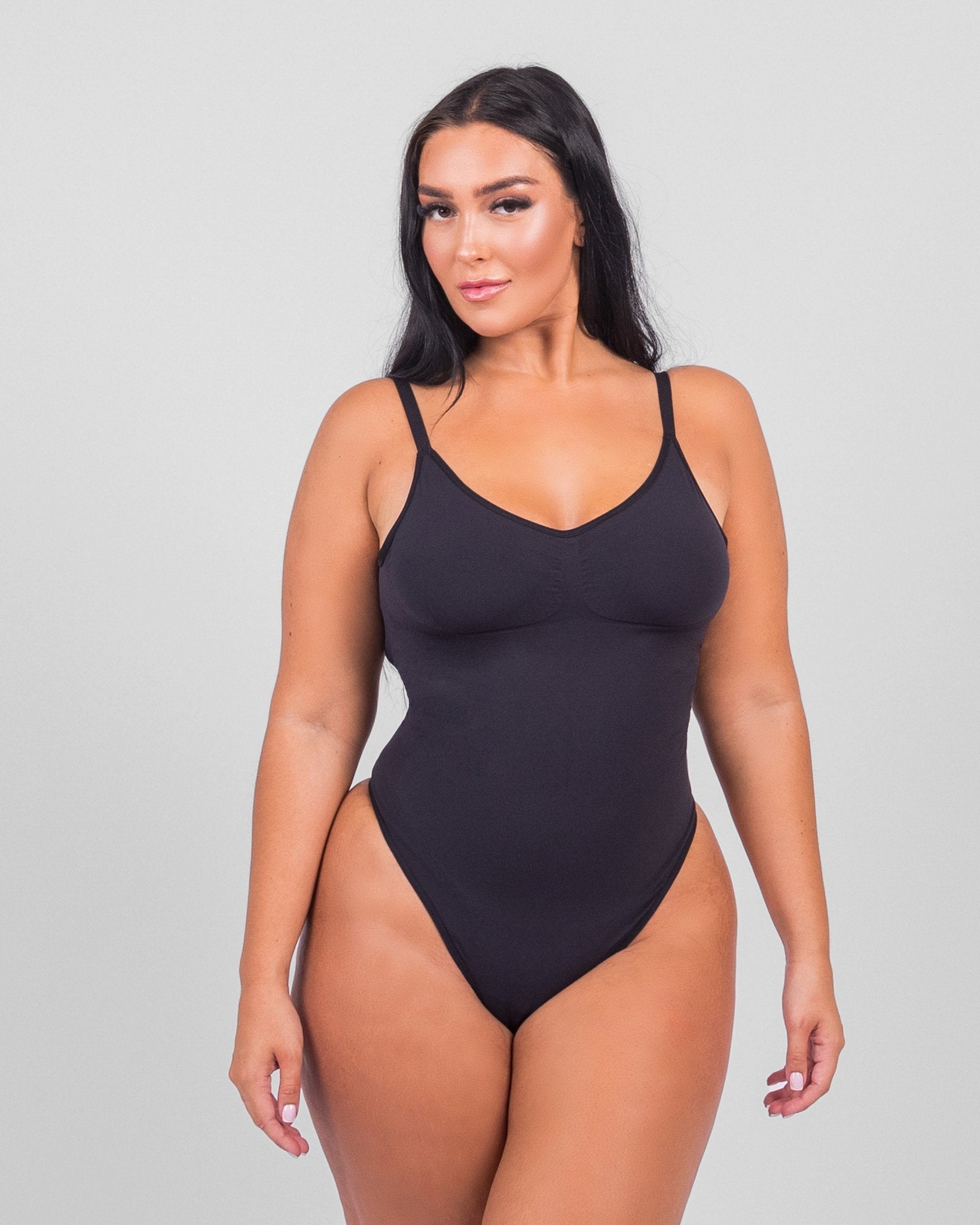 Isabella - Everyday Wear Smooth Bodysuits Low Back - Bella Fit USXS/SBlack