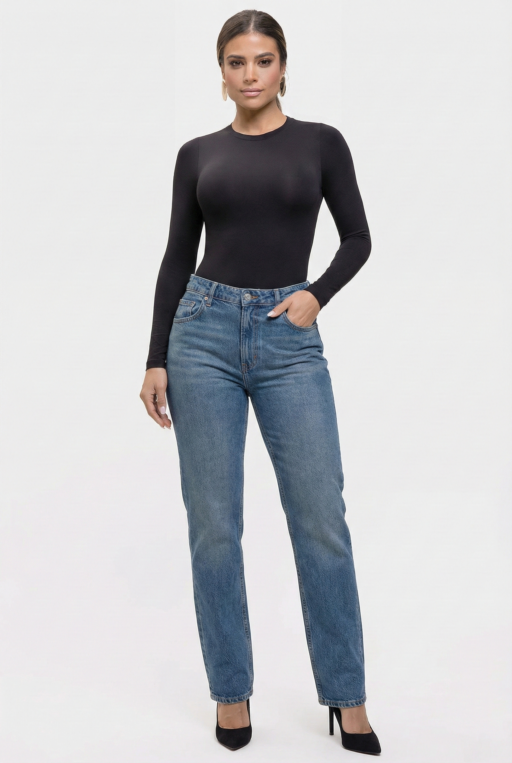 Milena - The Ultra Soft Sculpted Silhouette Seamless Long-Sleeve Bodysuit