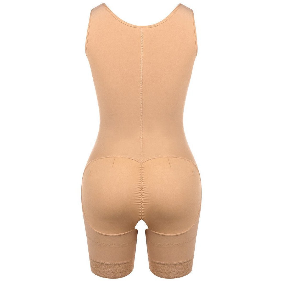 Jennifer - Full Coverage Sculpting Bodysuit Shaper - Bella Fit USSBeige