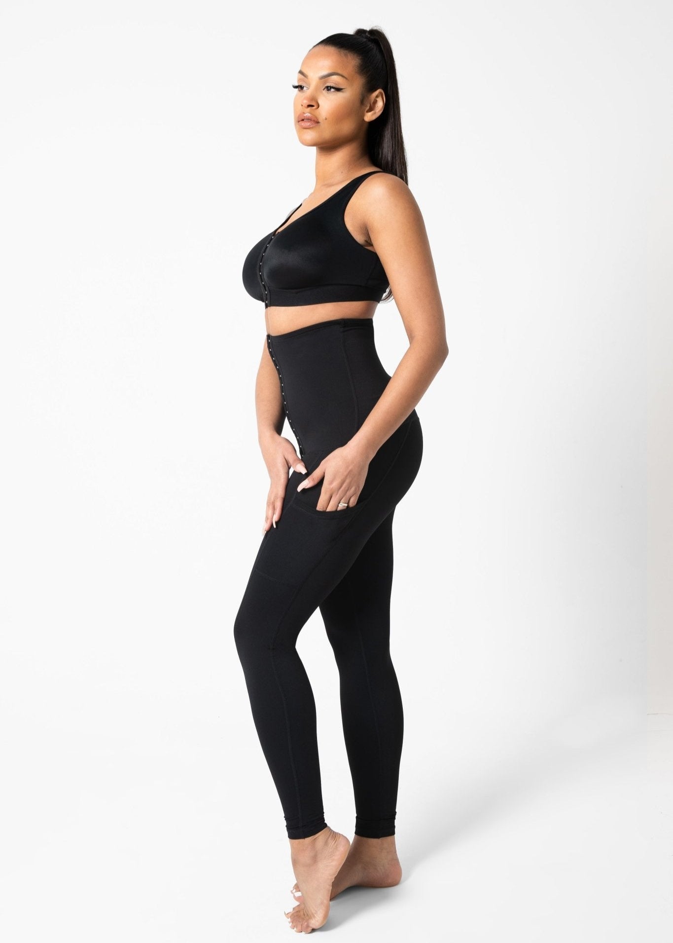 Kim - Legging with Extra High Waist and Double Pockets - Bella Fit USS
