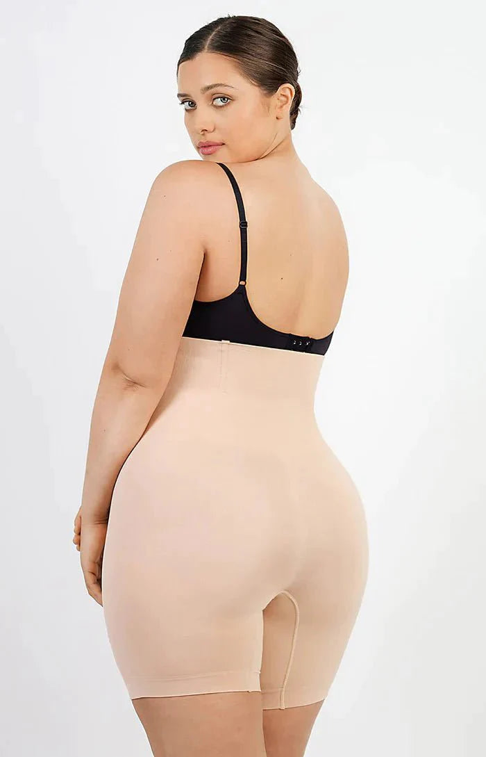 Leonie - High Waist Sculpting Shorts - Bella Fit USBeigeXS/S
