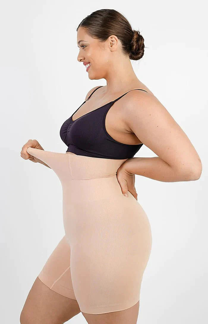 Leonie - High Waist Sculpting Shorts - Bella Fit USBeigeXS/S