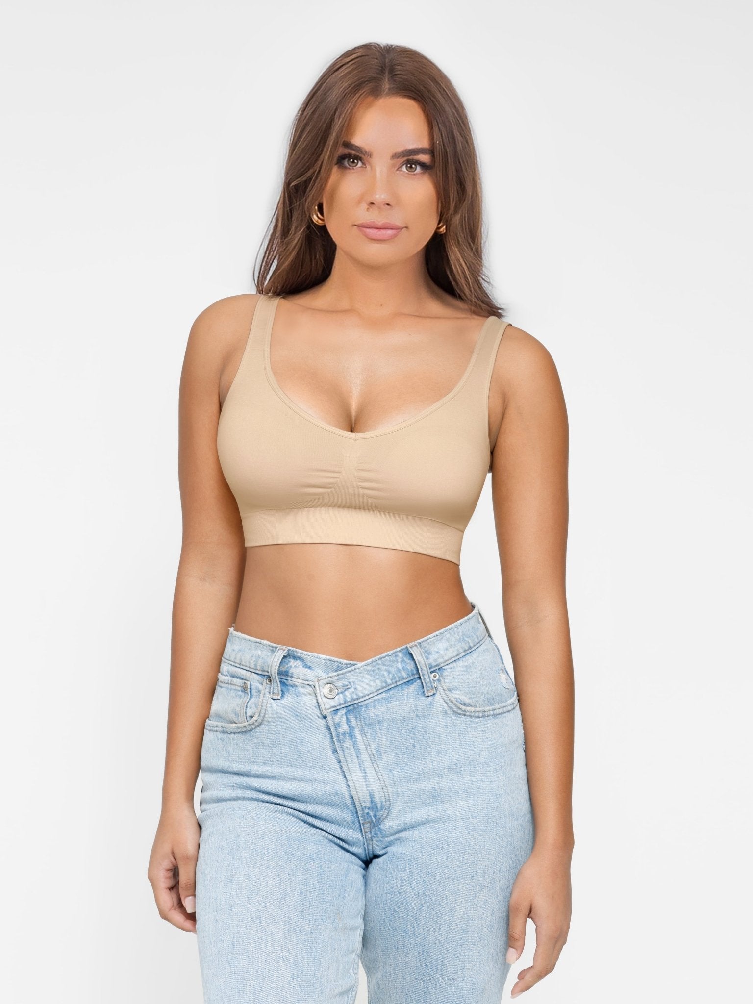 Lynn - Seamless Magic Back Eraser Bra - Bella Fit USBeigeS