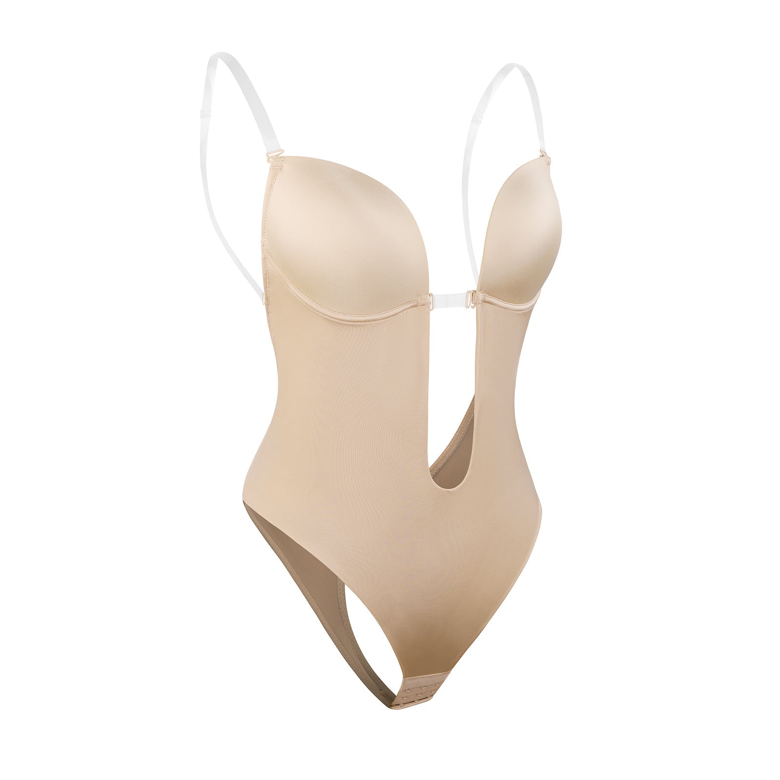 Madeline - Shapewear Bodysuit Backless - U-Shape - Bella Fit USBeigeS