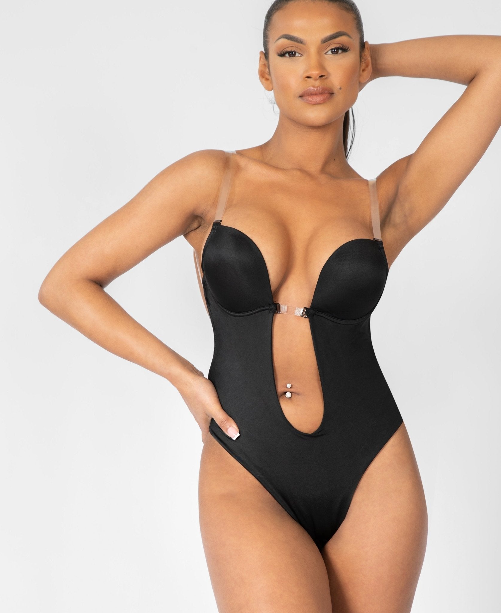 Madeline - Shapewear Bodysuit Backless - U-Shape - Bella Fit USBlackS