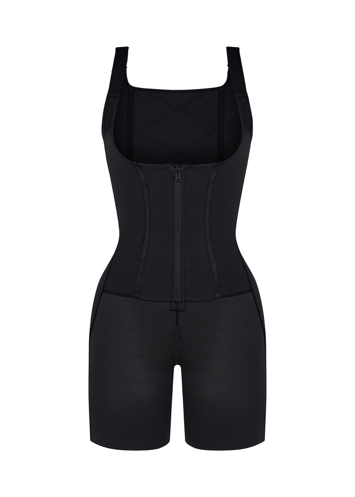 Rebecca 2.0 - Post - Surgery U - Shaped Bust Support Shapewear with Waist and Abdomen Control - Bella Fit USBlackS