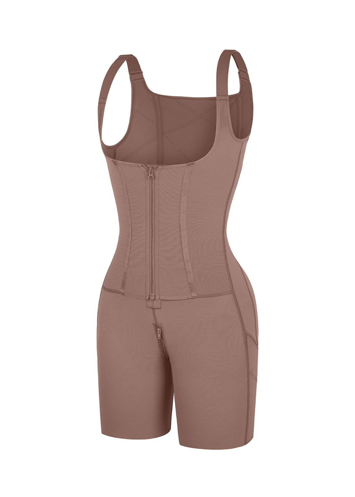 Rebecca 2.0 - Post - Surgery U - Shaped Bust Support Shapewear with Waist and Abdomen Control - Bella Fit USBlackS
