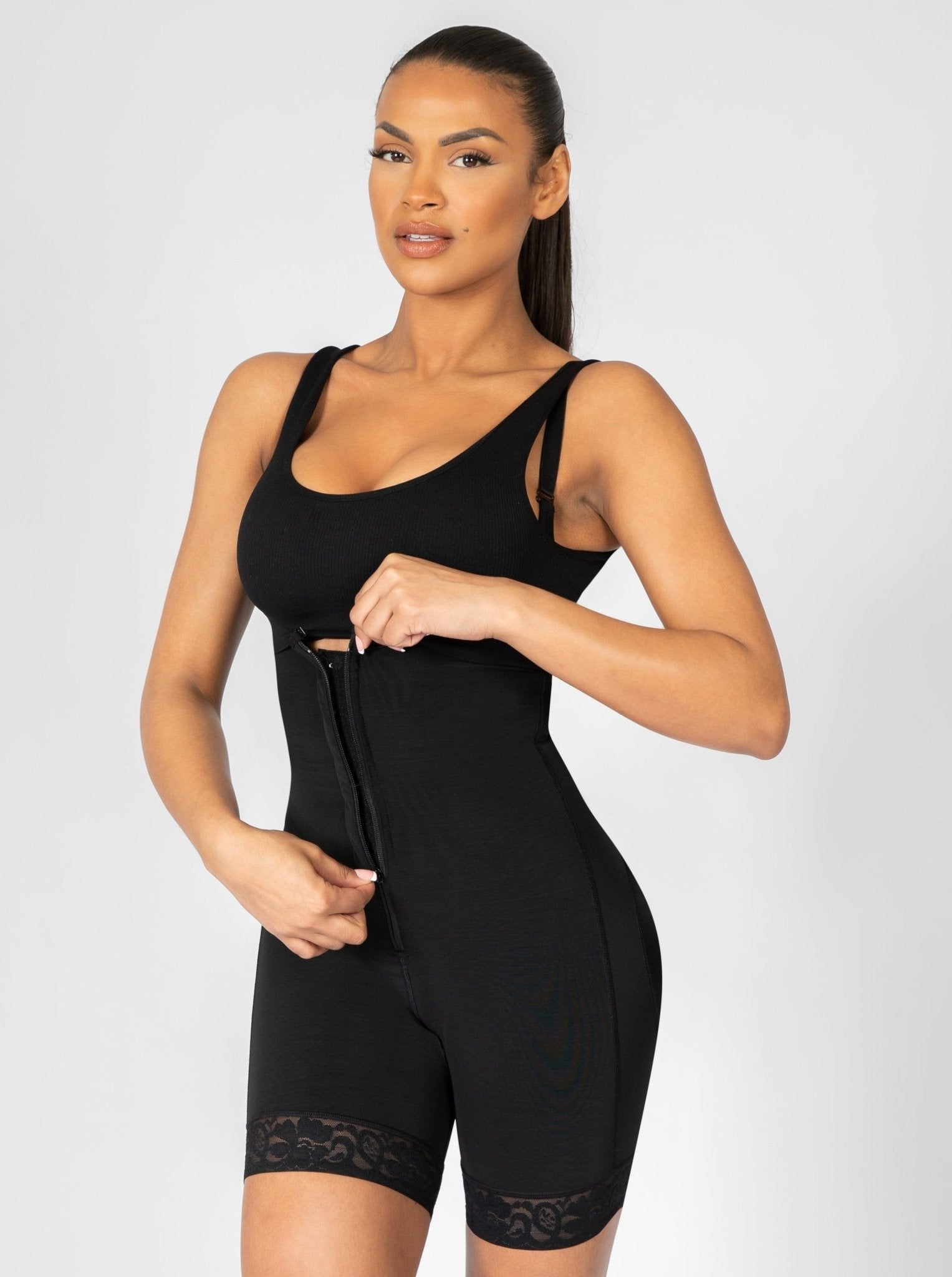 Rebecca - Open Bust Control Body Shaper - Bella Fit USBlackXS