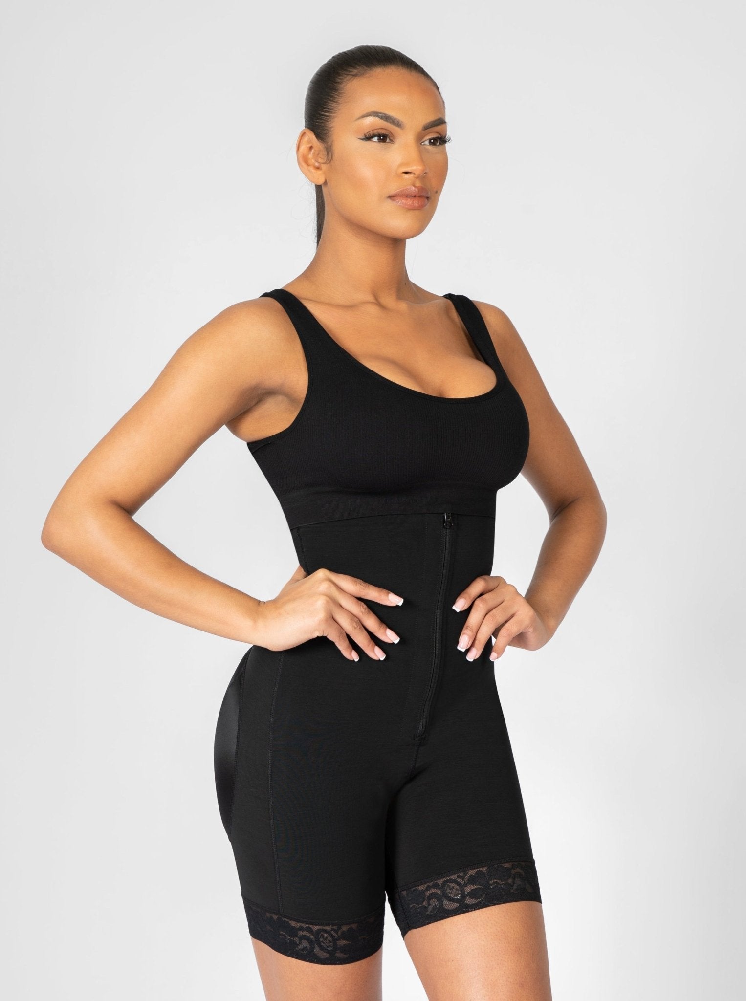 Rebecca - Open Bust Control Body Shaper - Bella Fit USBlackXS
